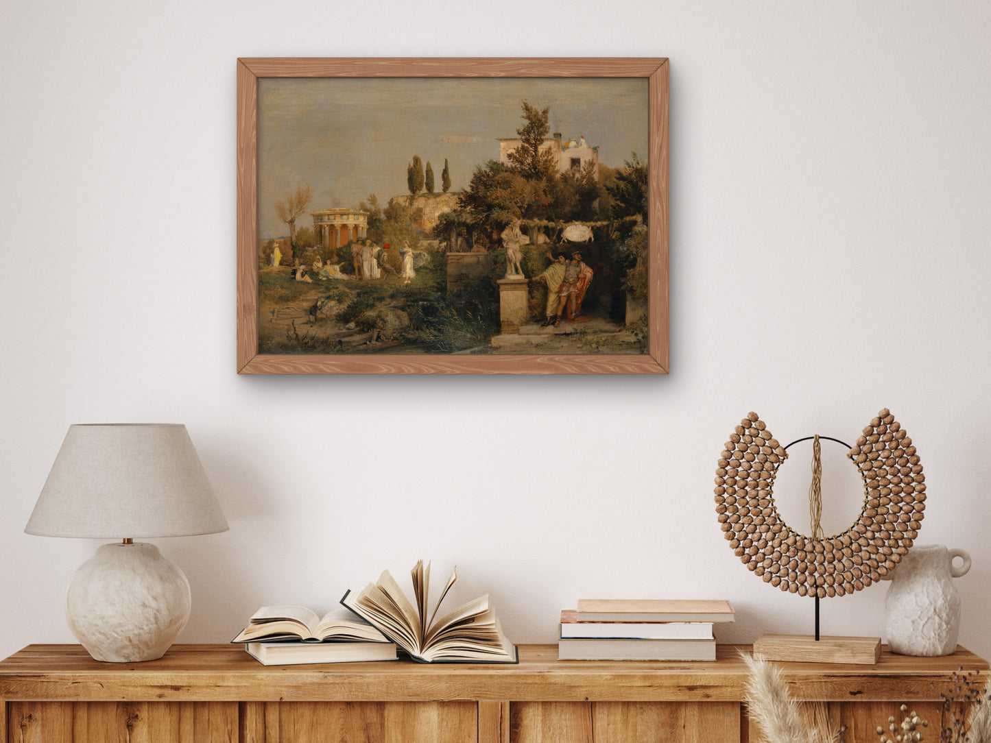 Ancient Roman Tavern by Arnold Böcklin 1866, Wall Art Print, Fine Art Reproduction, Museum Quality Decor, Poster