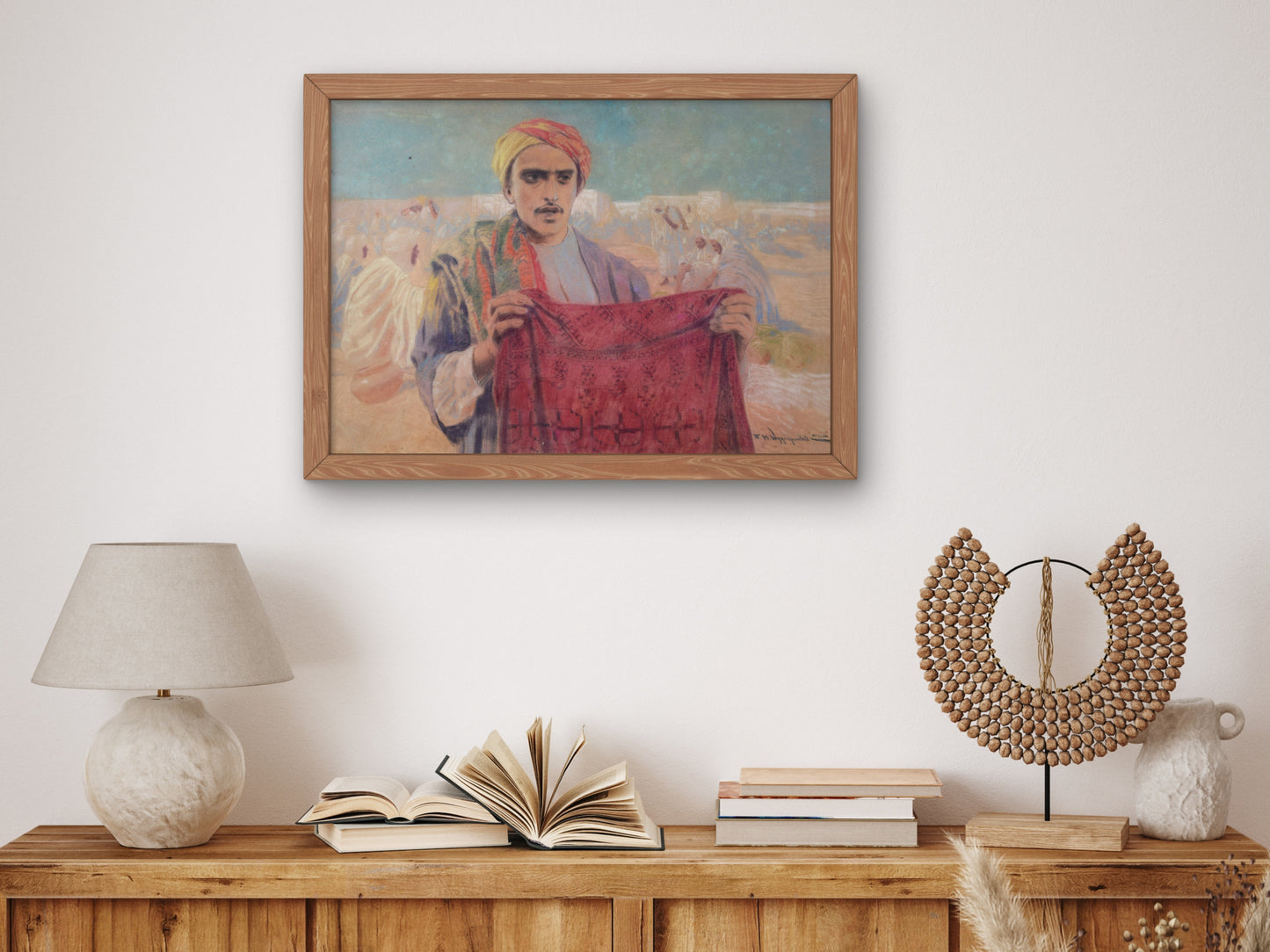 Carpet Seller by Feliks Michał Wygrzywalski 1907, Wall Art Print, Fine Art Reproduction, Museum Quality Decor, Poster