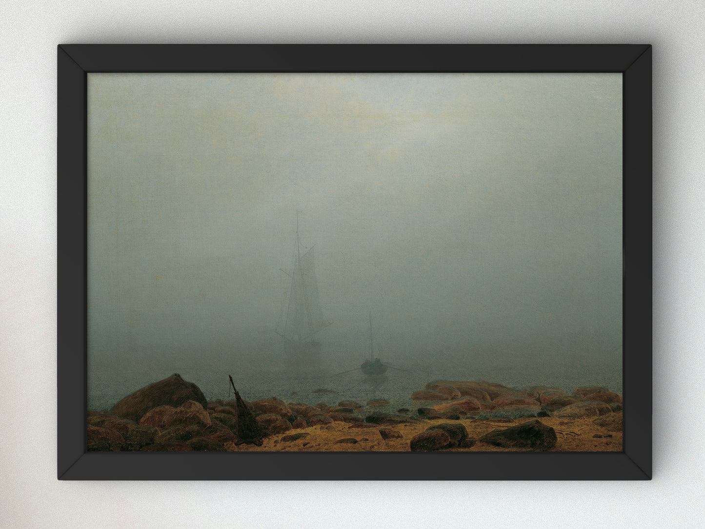 Meeresstrand im Nebel by Caspar David Friedrich 1807, Wall Art Print, Fine Art Reproduction, Museum Quality Decor, Poster