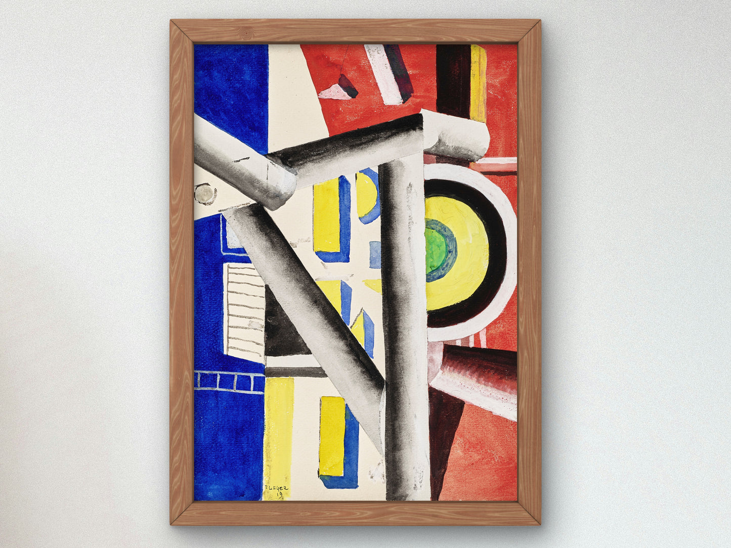 The Scaffold by Fernand Léger 1919, Wall Art Print, Fine Art Reproduction, Museum Quality Decor, Poster