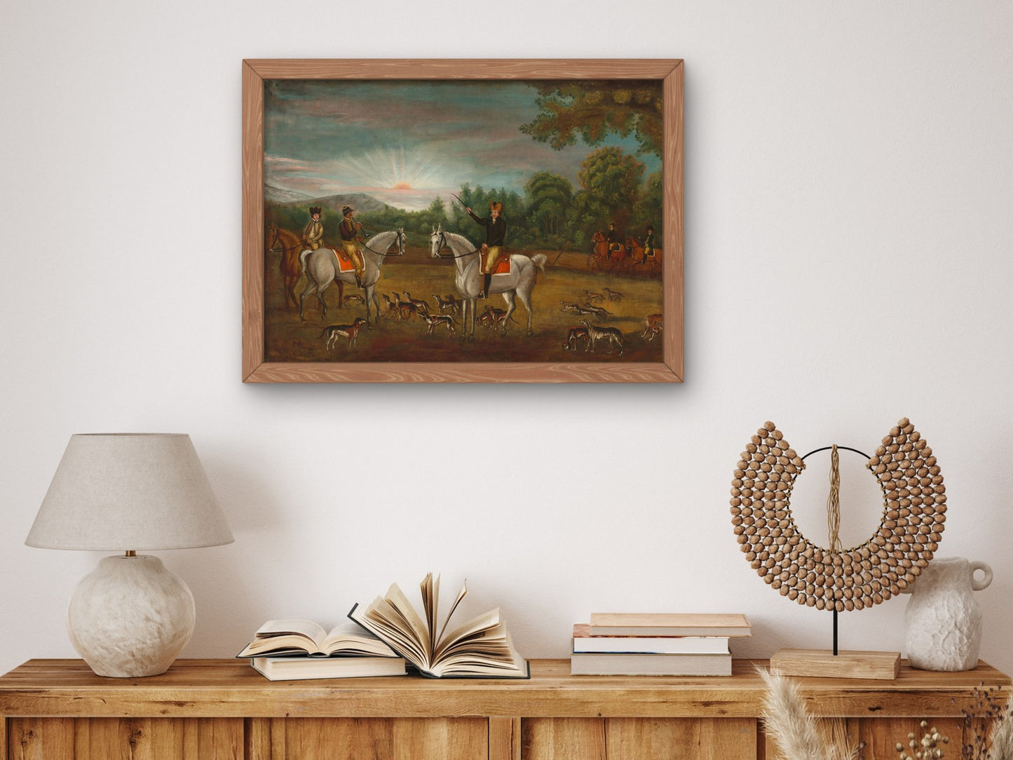 The Start of the Hunt by American 19th Century 1801, Wall Art Print, Fine Art Reproduction, Museum Quality Decor, Poster