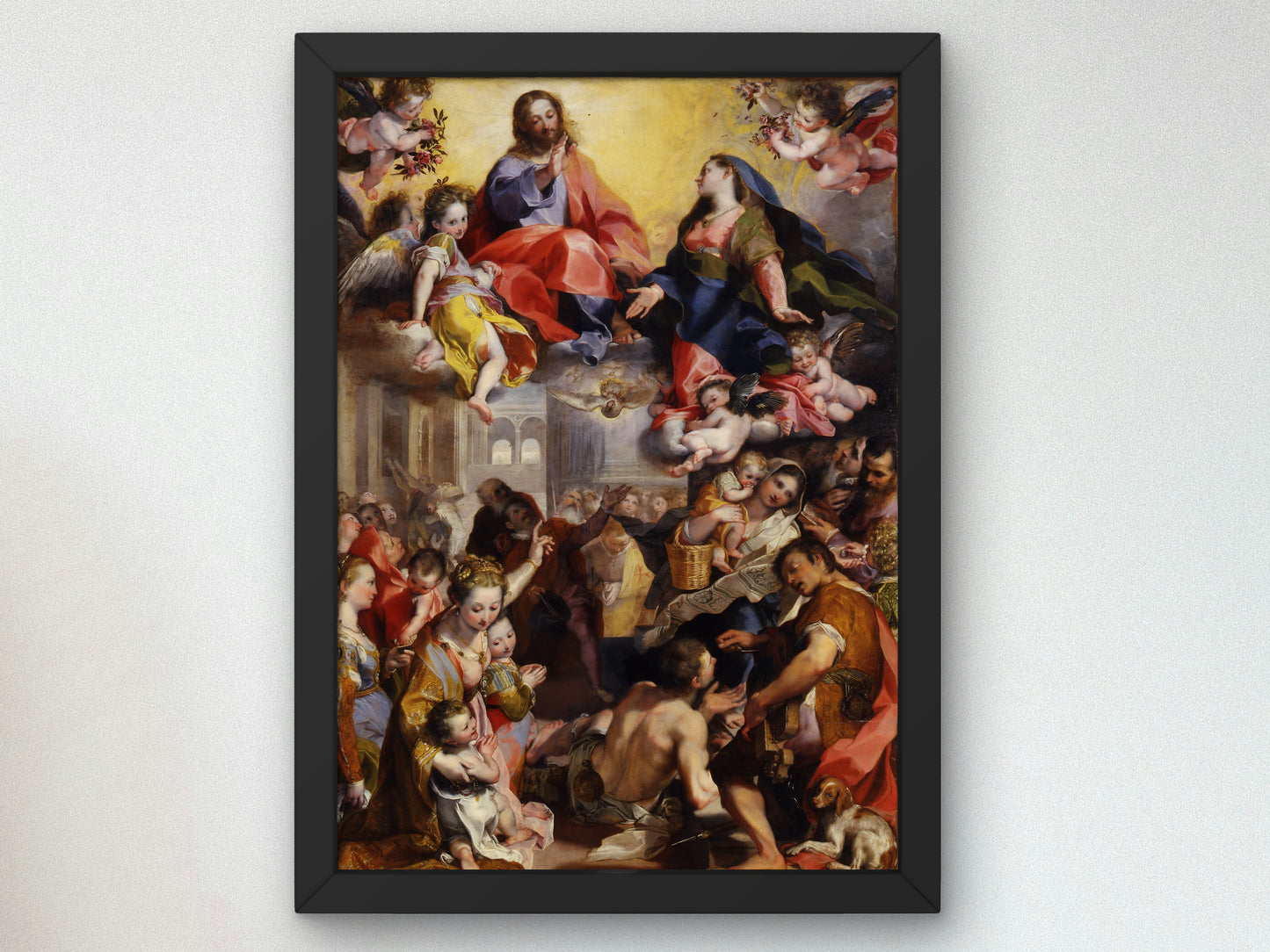 Madonna of the People by Federico Barocci 1579, Wall Art Print, Fine Art Reproduction, Museum Quality Decor, Poster