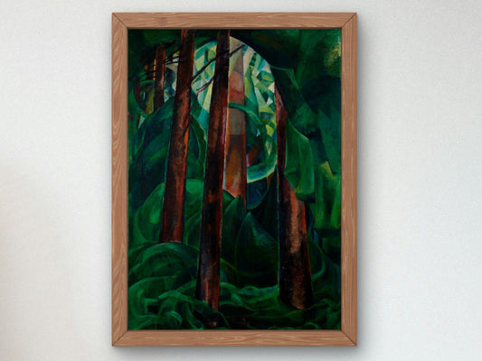 Wood Interior by Emily Carr 1930, Wall Art Print, Fine Art Reproduction, Museum Quality Decor, Poster