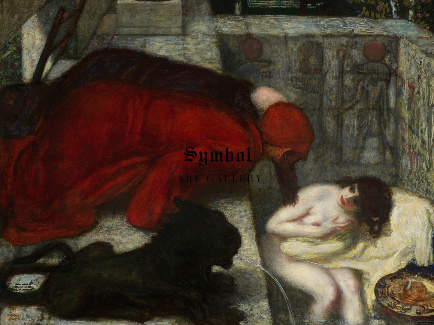 Susanna in the Bath by Franz von Stuck 1896, Wall Art Print, Fine Art Reproduction, Museum Quality Decor, Poster