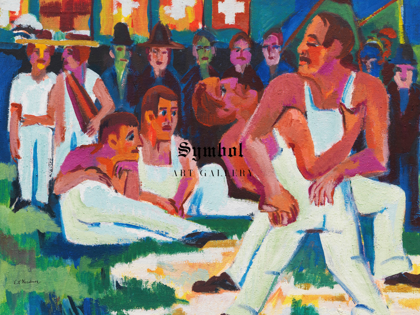 Ringer by Ernst Ludwig Kirchner 1923, Wall Art Print, Fine Art Reproduction, Museum Quality Decor, Poster