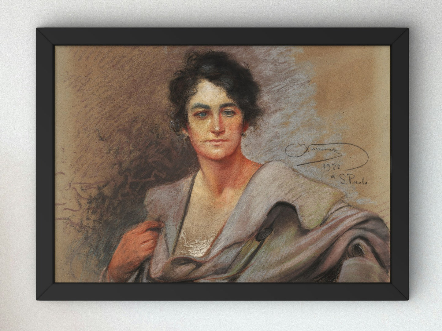 Portrait of Maria Fonzari by Ettore Ximenes 1922, Wall Art Print, Fine Art Reproduction, Museum Quality Decor, Poster