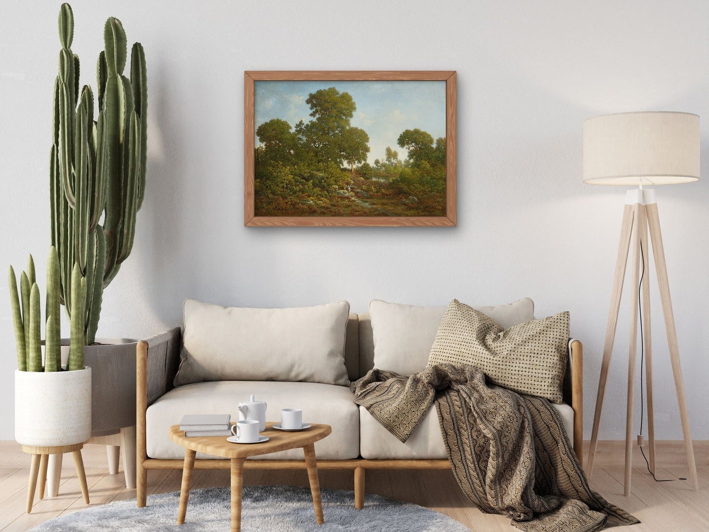 Springtime by Théodore Rousseau 1860, Wall Art Print, Fine Art Reproduction, Museum Quality Decor, Poster