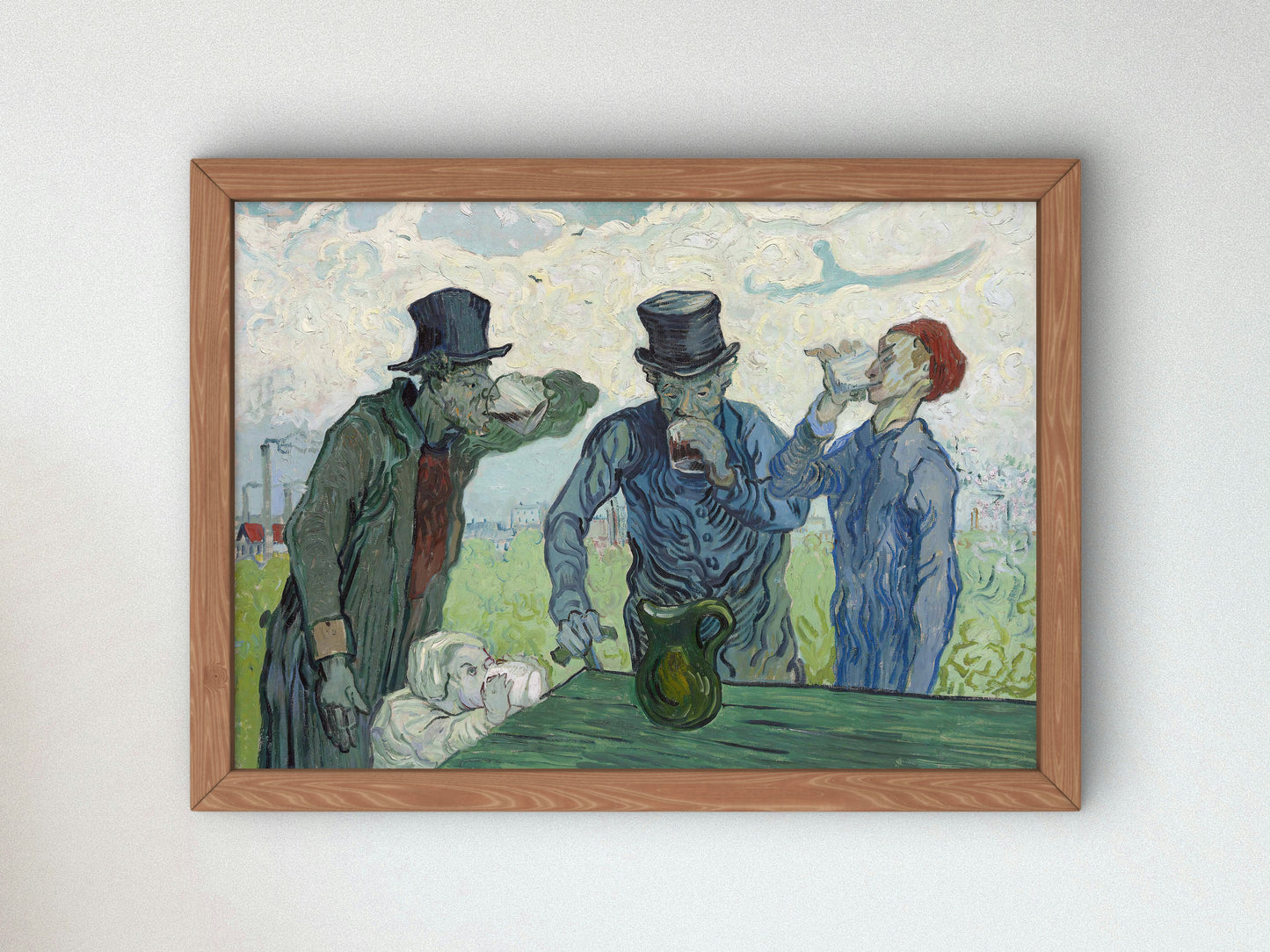 The Drinkers by Vincent van Gogh 1890, Wall Art Print, Fine Art Reproduction, Museum Quality Decor, Poster