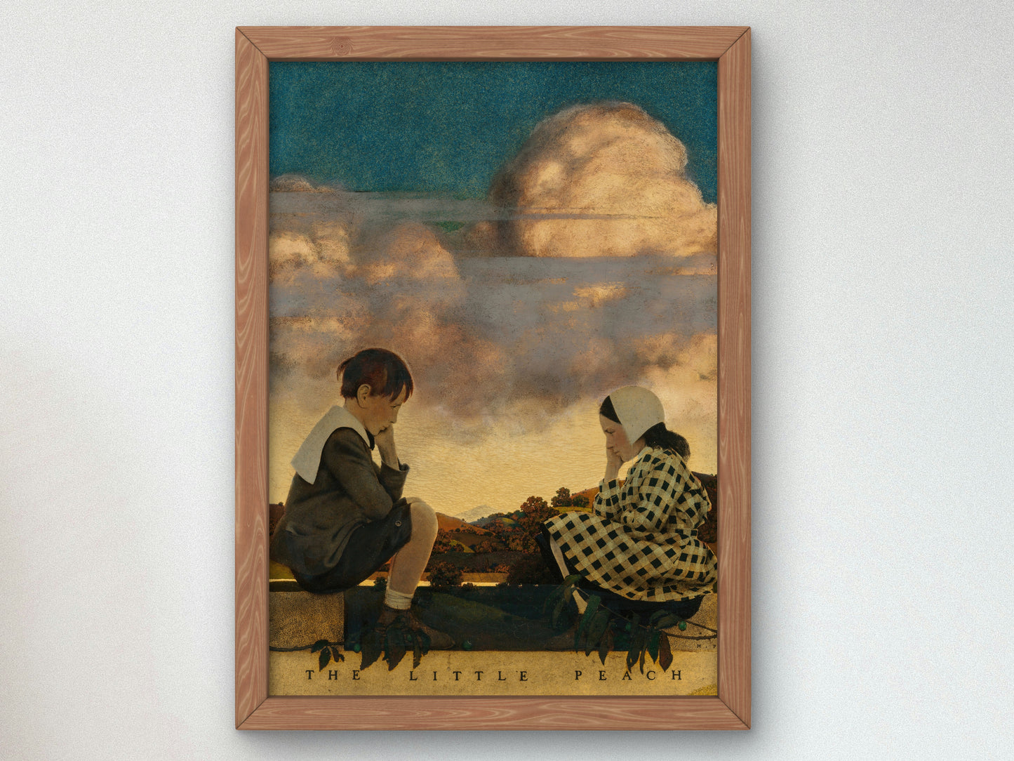 The Little Peach by Maxfield Parrish 1902, Wall Art Print, Fine Art Reproduction, Museum Quality Decor, Poster