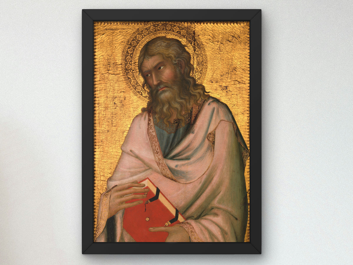Saint Andrew by Simone Martini 1326, Wall Art Print, Fine Art Reproduction, Museum Quality Decor, Poster