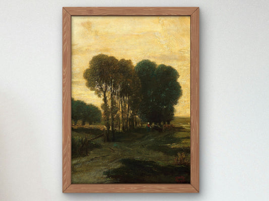 A Clump of Trees by Constant Troyon 1860, Wall Art Print, Fine Art Reproduction, Museum Quality Decor, Poster