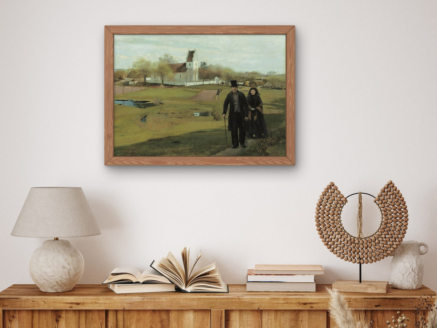 Mogenstrup Church by Laurits Andersen Ring 1888, Wall Art Print, Fine Art Reproduction, Museum Quality Decor, Poster