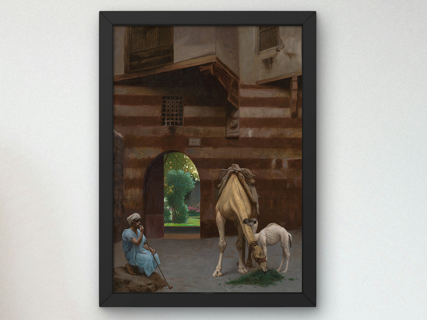 The Camel Driver by Jean Leon Gerome, Wall Art Print, Fine Art Reproduction, Museum Quality Decor, Poster