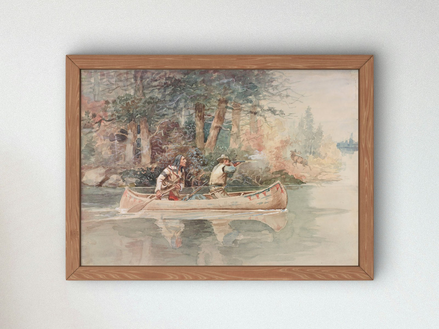 Caught Napping by Charles Marion Russell 1898, Wall Art Print, Fine Art Reproduction, Museum Quality Decor, Poster