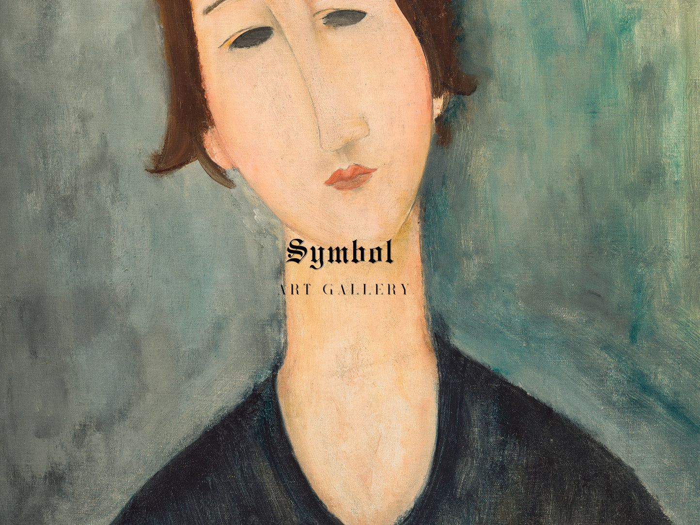 A Woman by Amedeo Modigliani 1917, Wall Art Print, Fine Art Reproduction, Museum Quality Decor, Poster