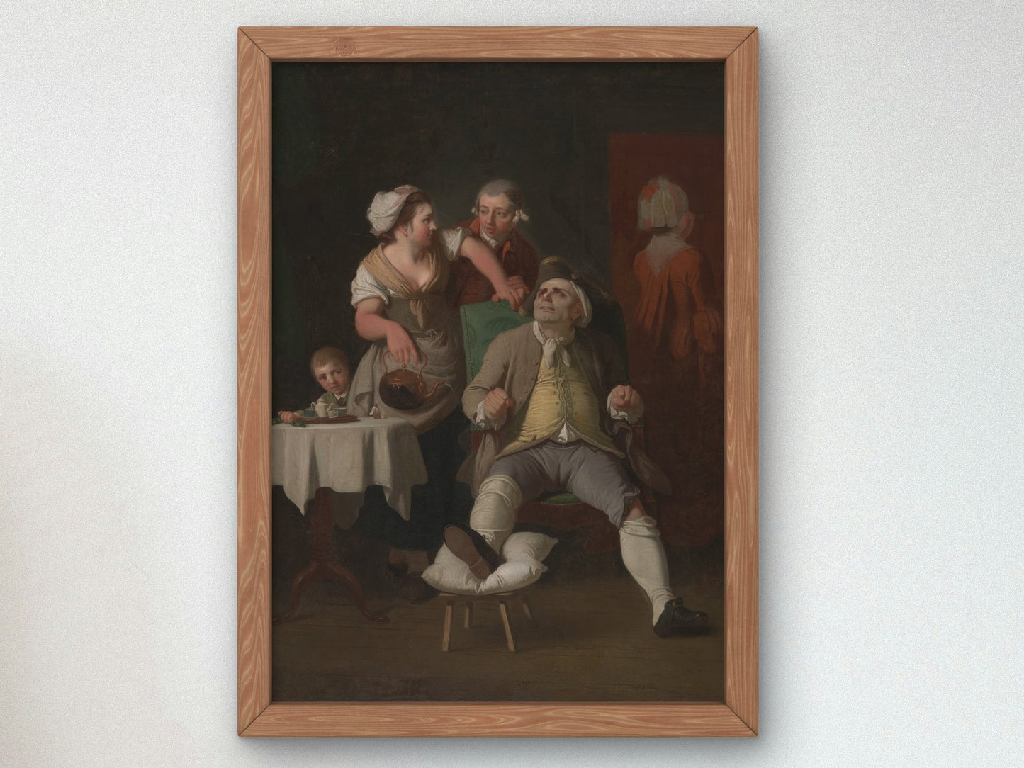 The Profligate Punished by Neglect by Edward Penny 1774, Wall Art Print, Fine Art Reproduction, Museum Quality Decor, Poster