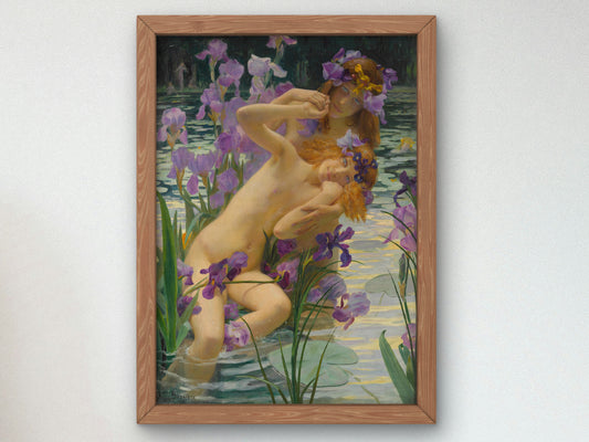 The Irises by Gaston Bussière 1897, Wall Art Print, Fine Art Reproduction, Museum Quality Decor, Poster