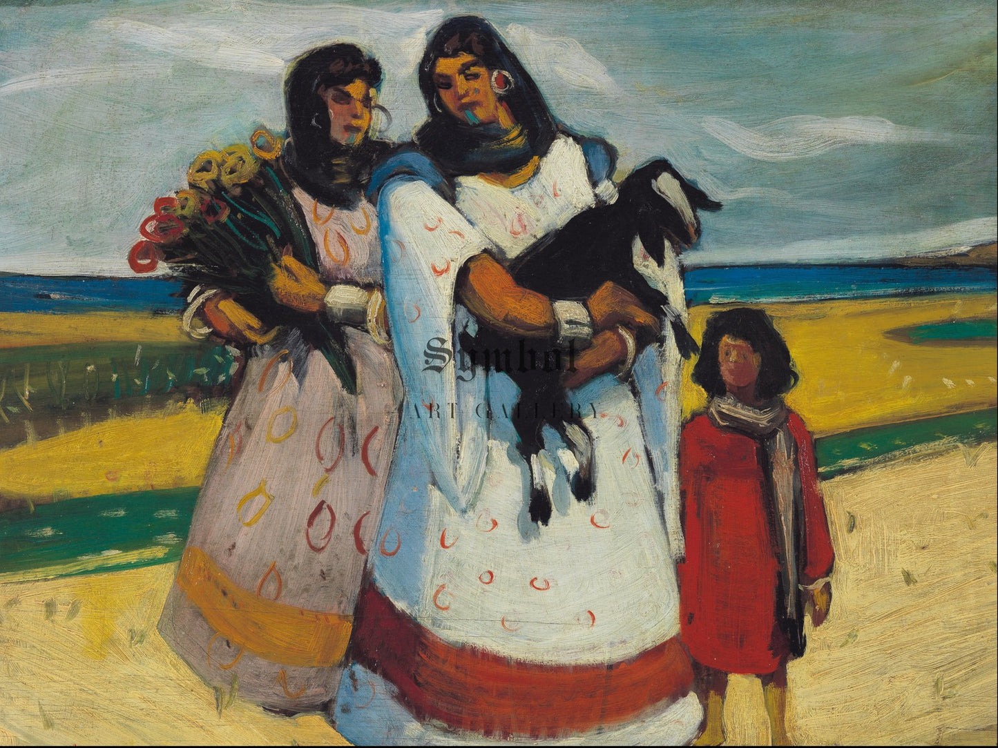 Spring in Mariout by Adham Wanly 1949, Wall Art Print, Fine Art Reproduction, Museum Quality Decor, Poster