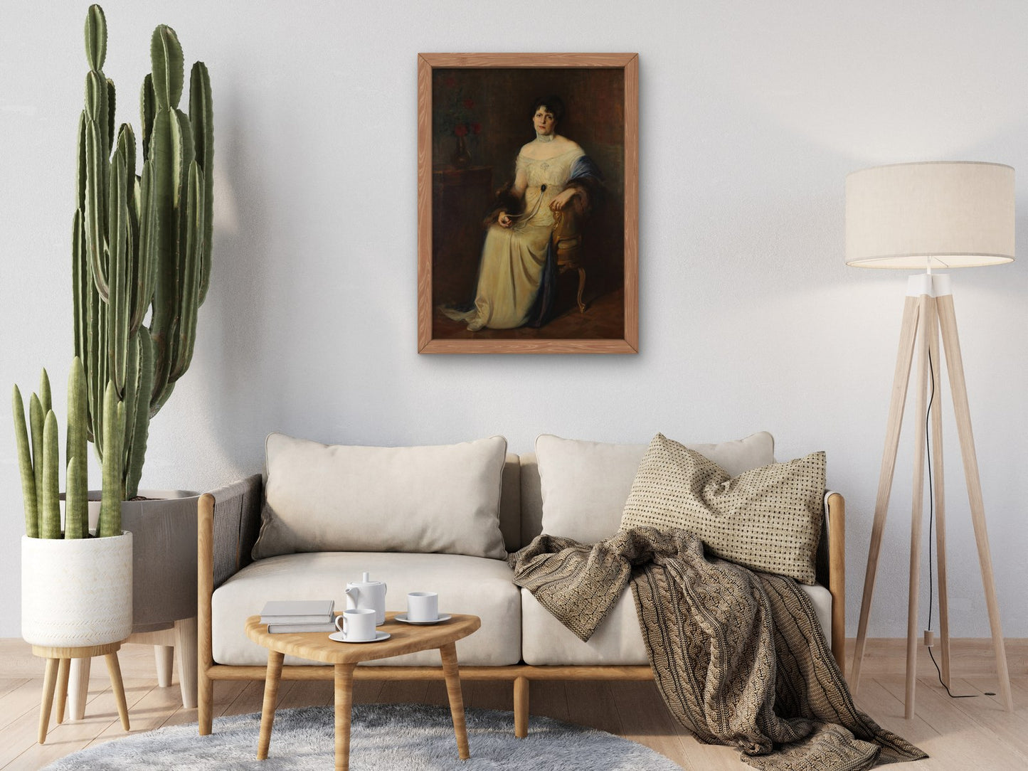 Portrait of the Artist's Wife by Ernesto de la Cárcova 1914, Wall Art Print, Fine Art Reproduction, Museum Quality Decor, Poster