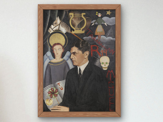 Portrait of Miguel N. Lira by Frida Kahlo 1927, Wall Art Print, Fine Art Reproduction, Museum Quality Decor, Poster