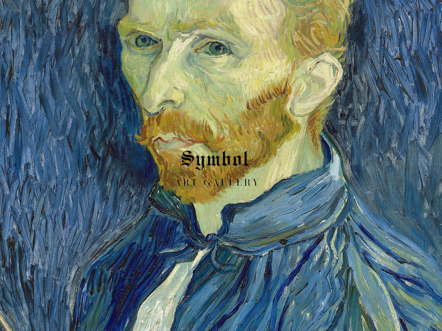 Self Portrait by Vincent van Gogh 1889, Wall Art Print, Fine Art Reproduction, Museum Quality Decor, Poster