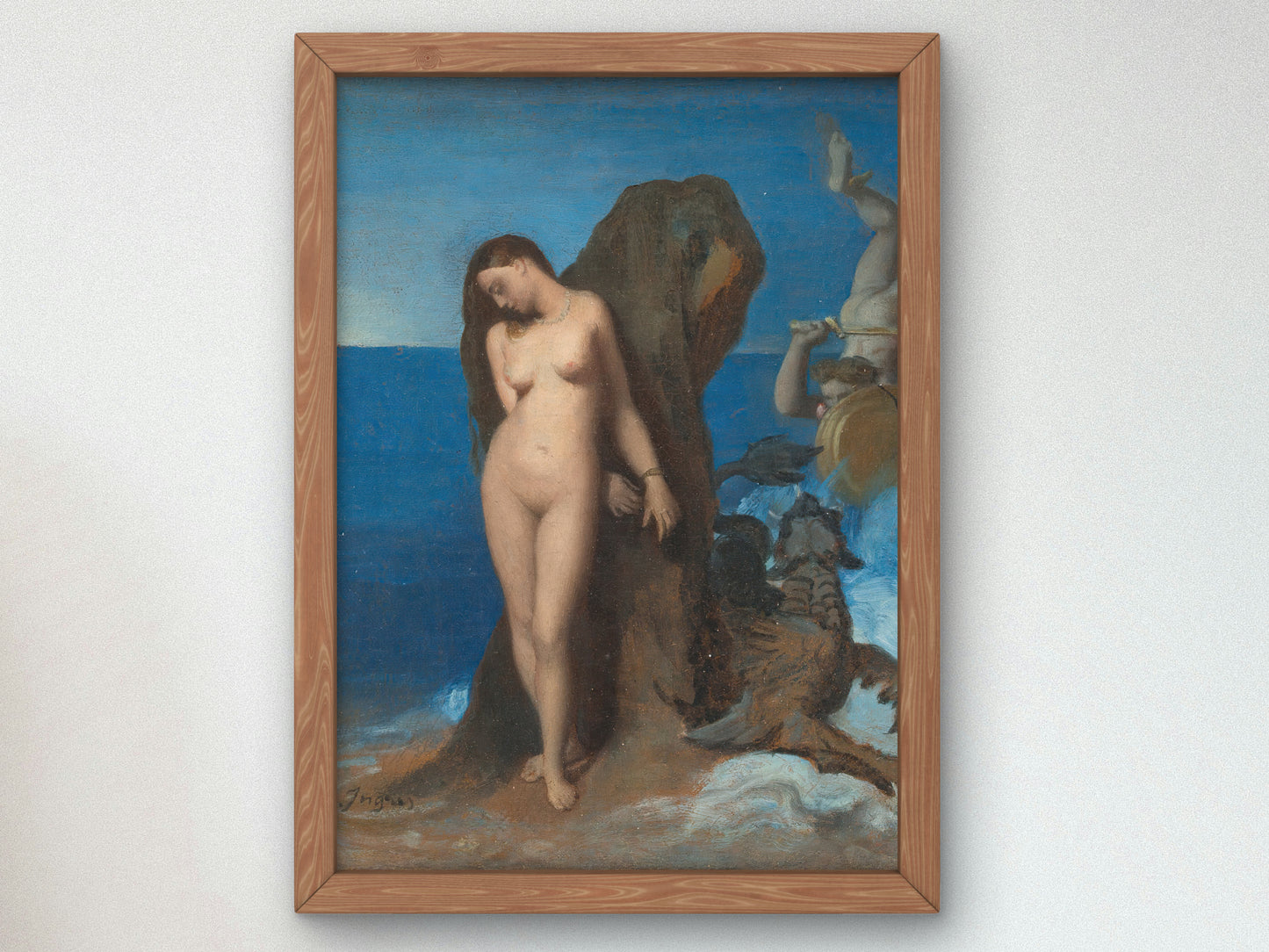 Perseus and Andromeda by Jean Auguste Dominique Ingres 1819, Wall Art Print, Fine Art Reproduction, Museum Quality Decor, Poster