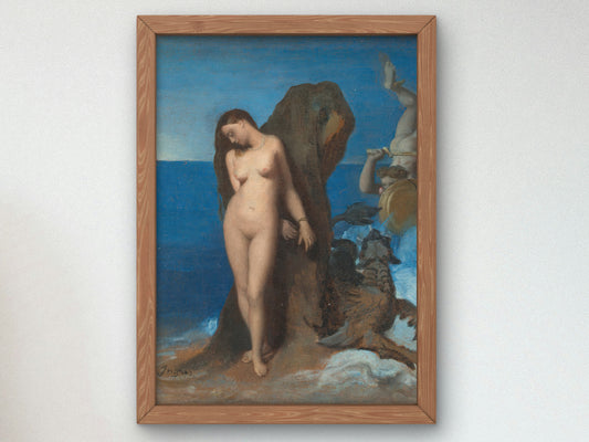 Perseus and Andromeda by Jean Auguste Dominique Ingres 1819, Wall Art Print, Fine Art Reproduction, Museum Quality Decor, Poster
