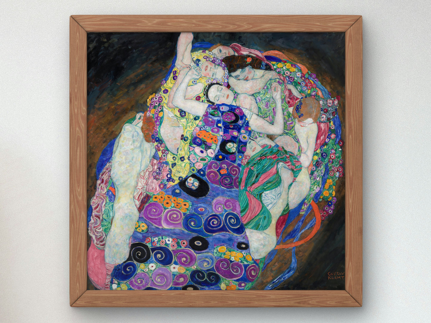 The Maiden by Gustav Klimt 1913, Wall Art Print, Fine Art Reproduction, Museum Quality Decor, Poster