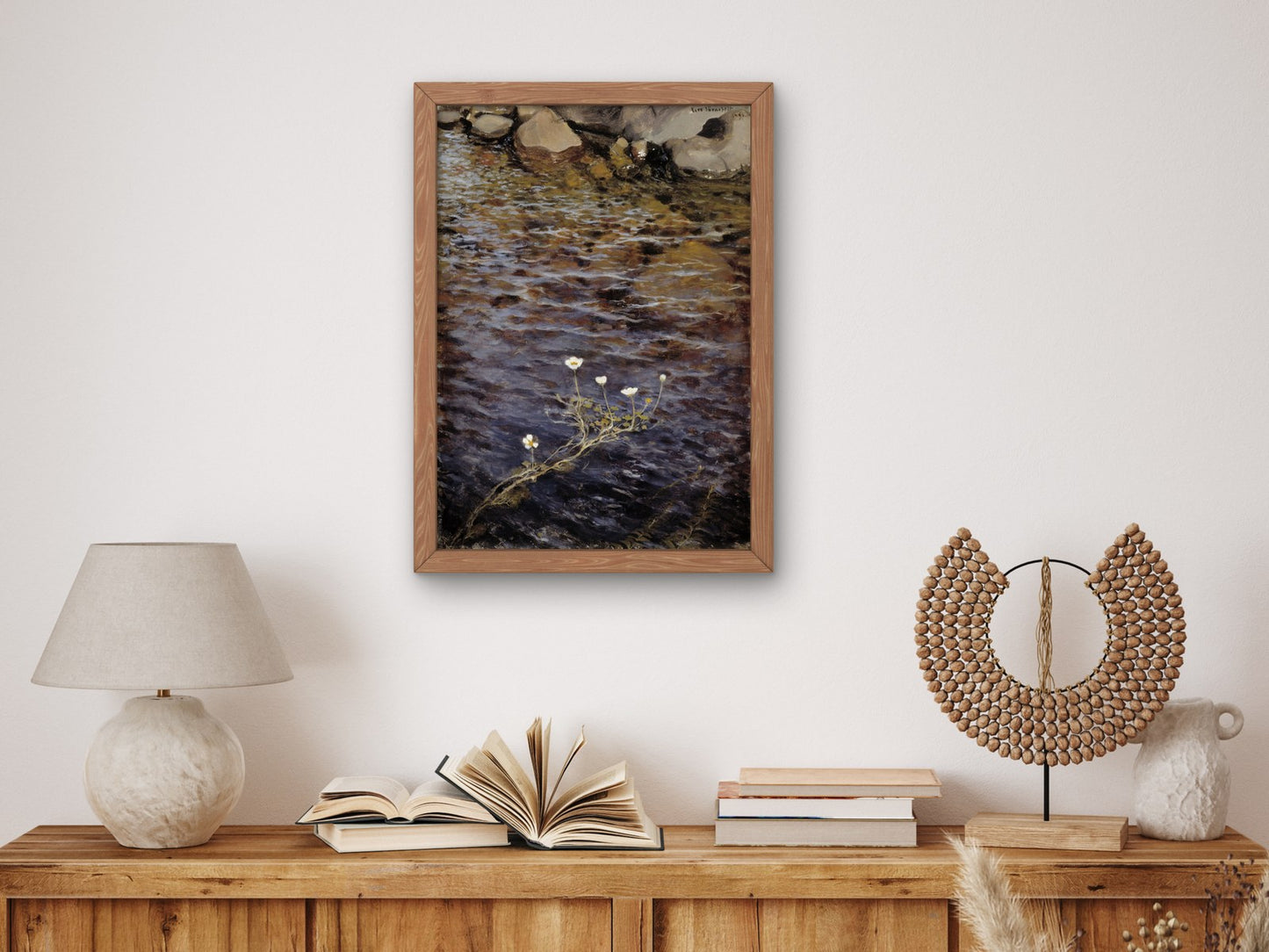 Pond Water Crowfoot by Eero Järnefelt 1895, Wall Art Print, Fine Art Reproduction, Museum Quality Decor, Poster