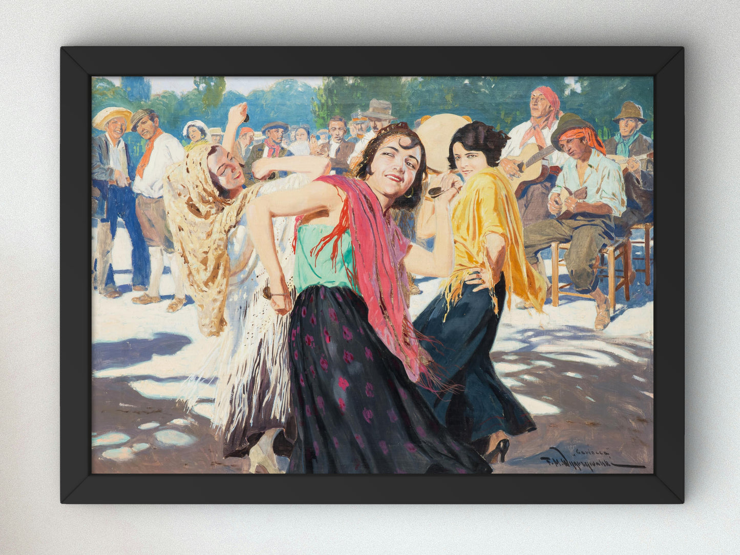 Dance in the Southern Sun Cariocca by Feliks Michał Wygrzywalski, Wall Art Print, Fine Art Reproduction, Museum Quality Decor, Poster