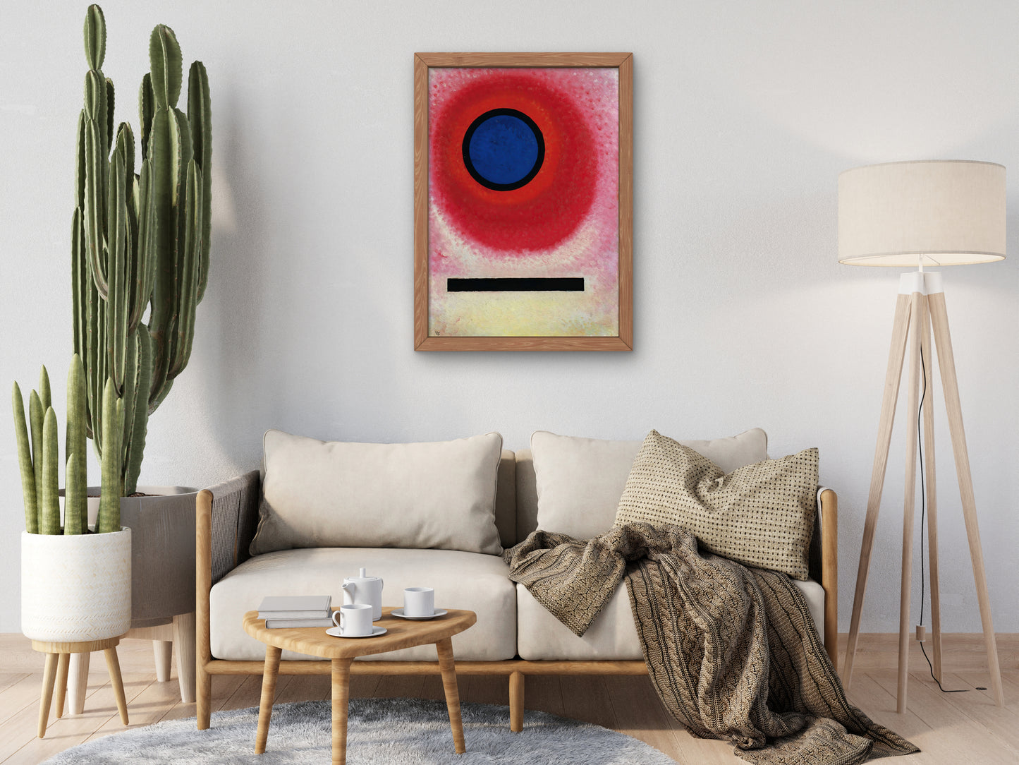 Blue Circle II by Wassily Kandinsky 1925, Wall Art Print, Fine Art Reproduction, Museum Quality Decor, Poster