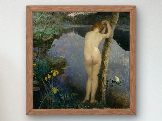 Nocturne by Eilif Peterssen 1887, Wall Art Print, Fine Art Reproduction, Museum Quality Decor, Poster
