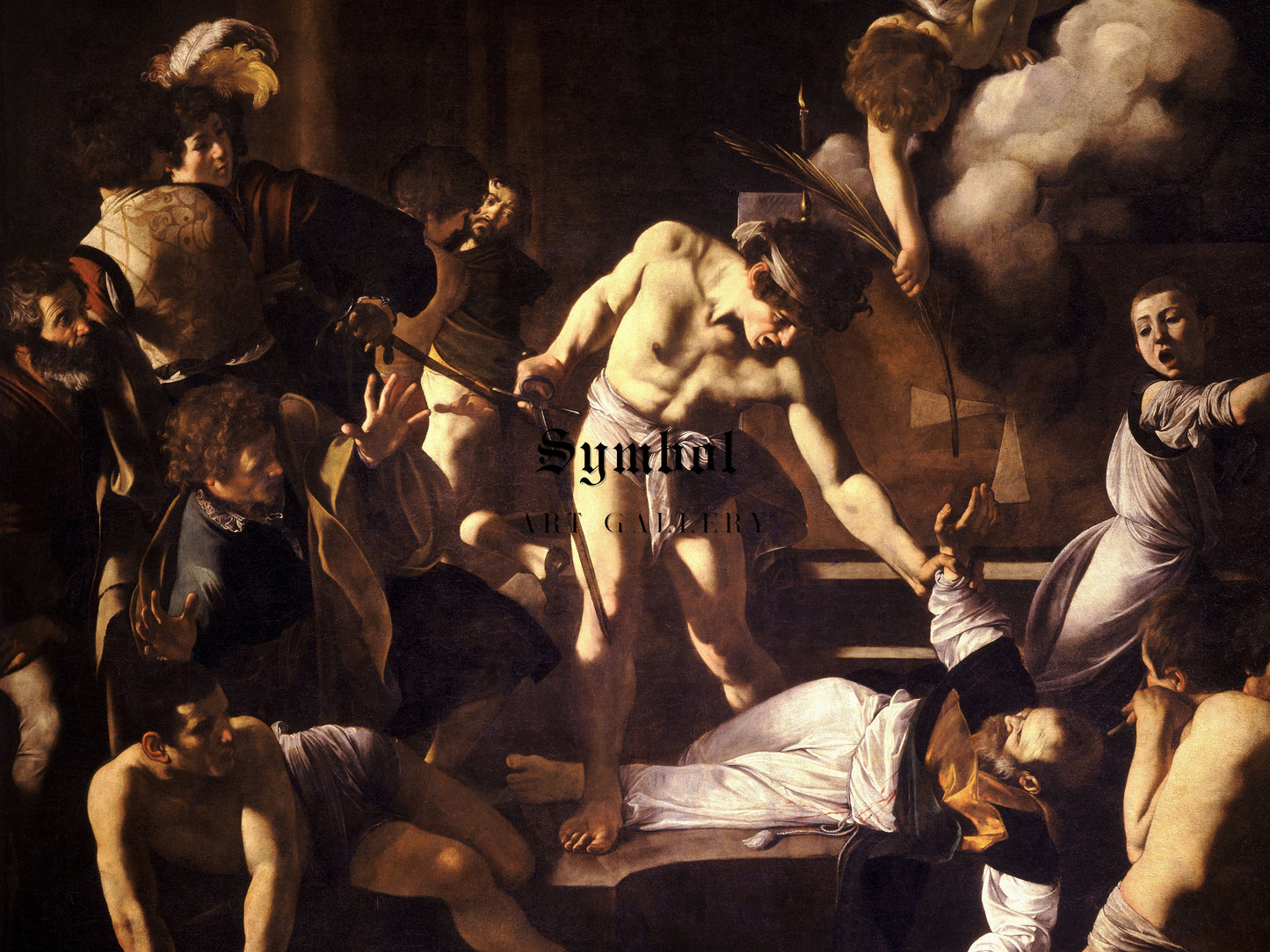 The Martyrdom of Saint Matthew by Caravaggio 1600, Wall Art Print, Fine Art Reproduction, Museum Quality Decor, Poster