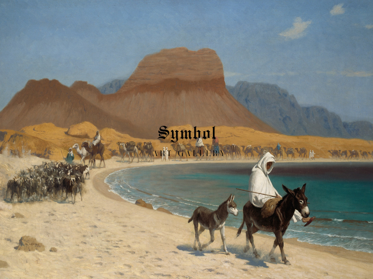 The Gulf of Aqaba by Jean Léon Gérôme 1897, Wall Art Print, Fine Art Reproduction, Museum Quality Decor, Poster
