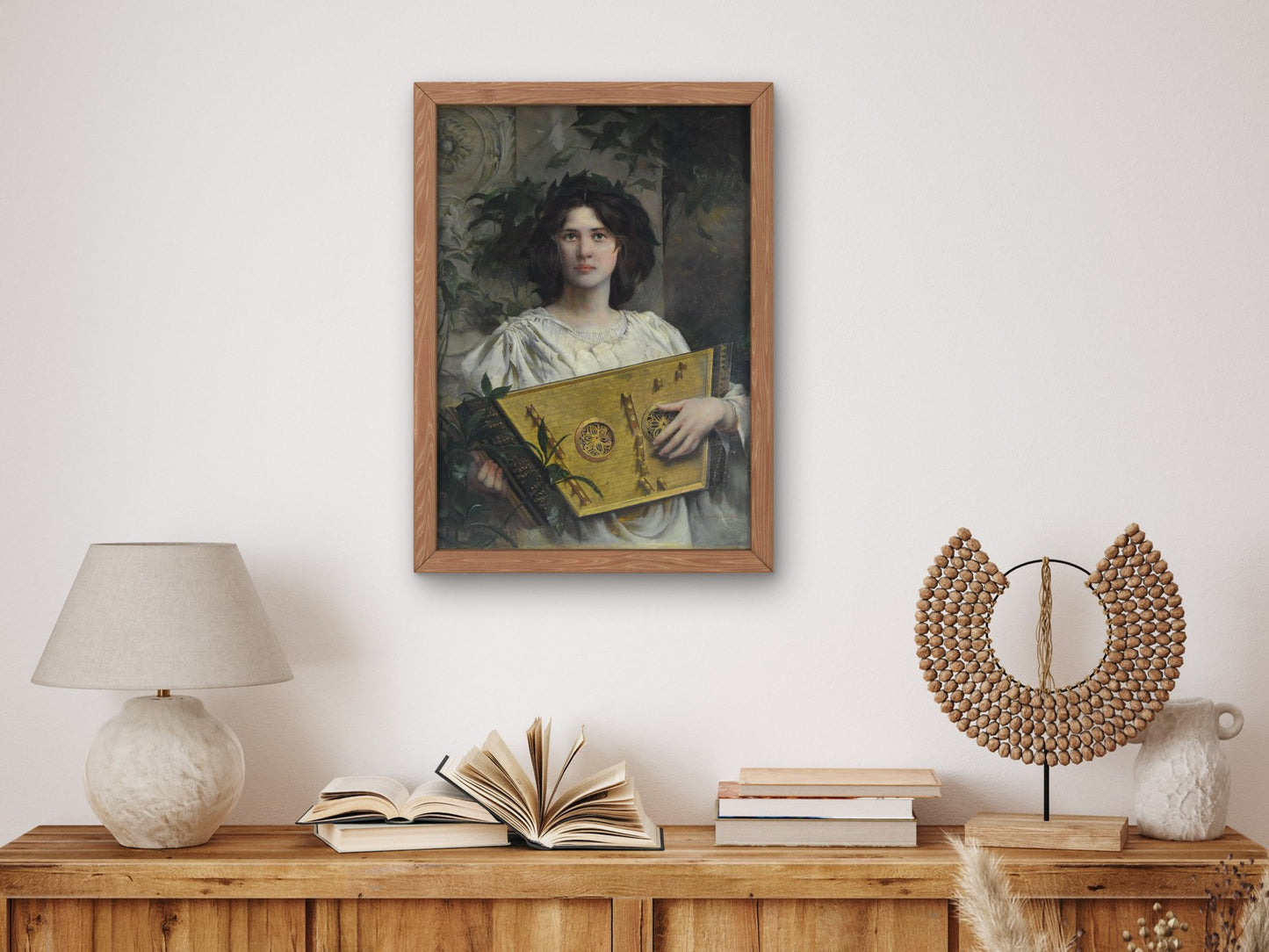 The Musician by Edwin Blashfield 1880, Wall Art Print, Fine Art Reproduction, Museum Quality Decor, Poster
