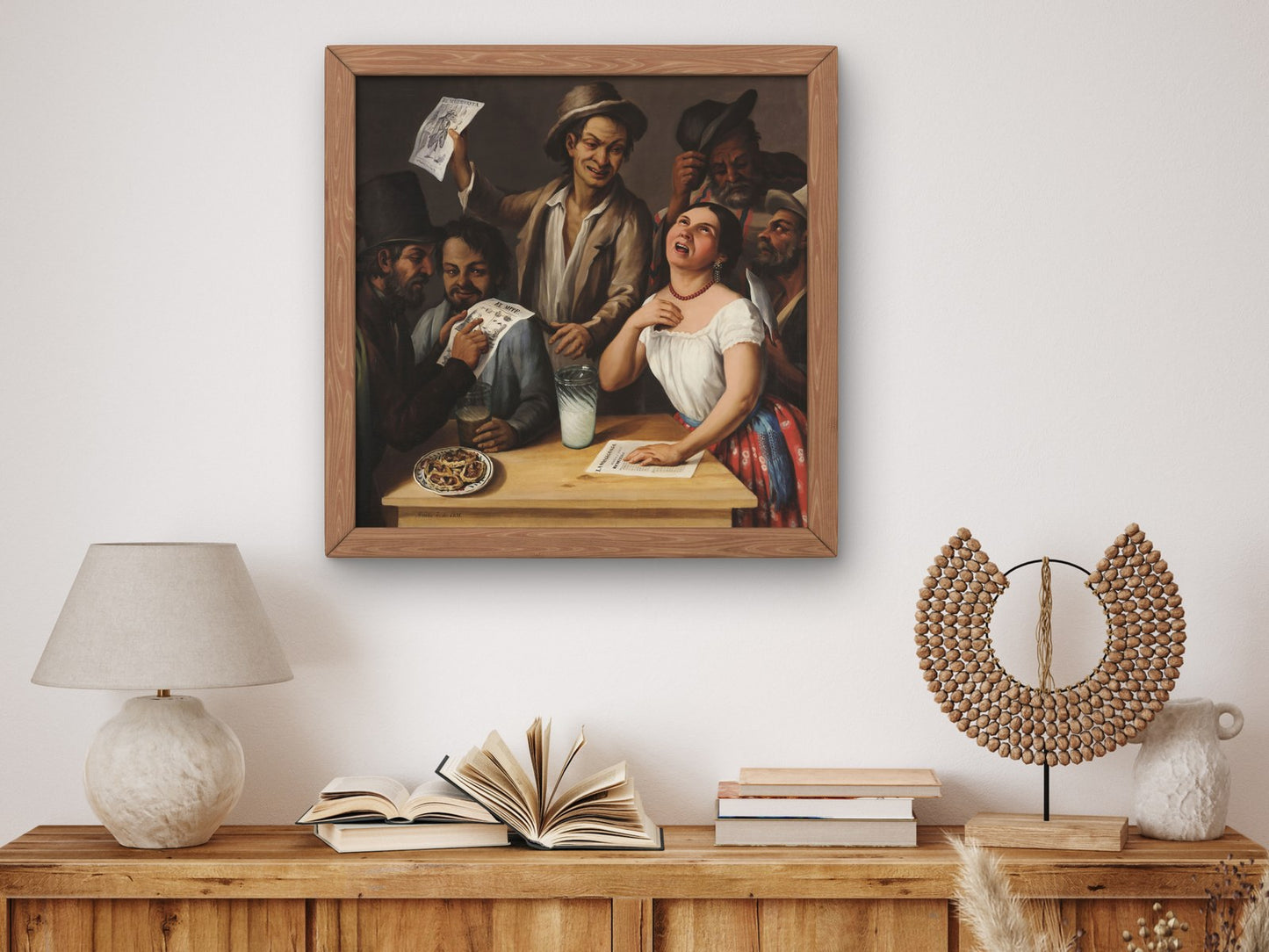 Bar Gathering by Agustín Arrieta 1851, Wall Art Print, Fine Art Reproduction, Museum Quality Decor, Poster
