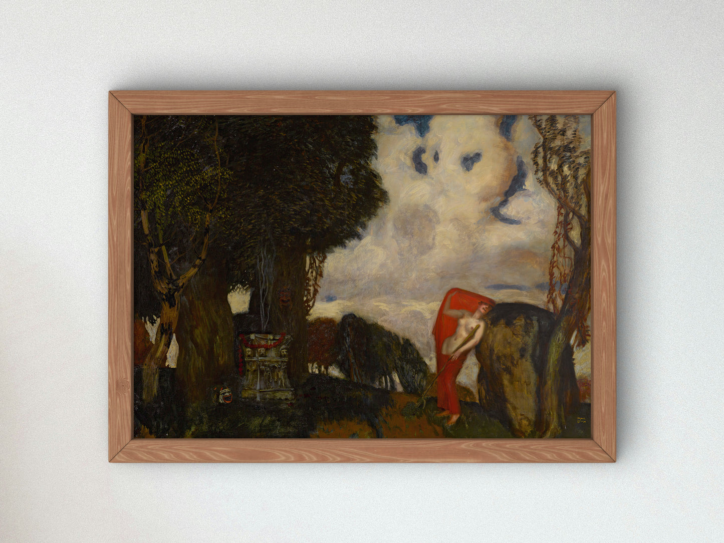 Iphigenia in Aulis by Franz von Stuck 1886, Wall Art Print, Fine Art Reproduction, Museum Quality Decor, Poster