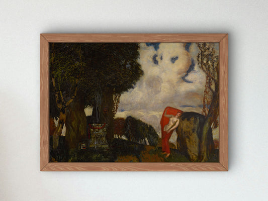 Iphigenia in Aulis by Franz von Stuck 1886, Wall Art Print, Fine Art Reproduction, Museum Quality Decor, Poster
