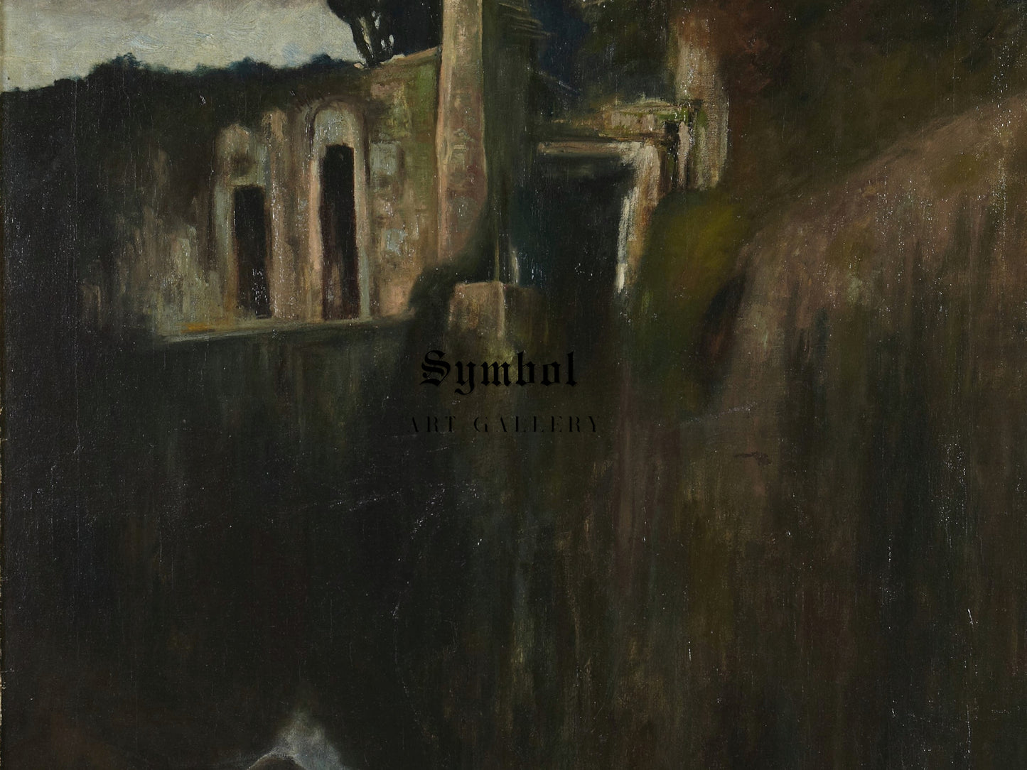 Ruins by Arnold Böcklin, Wall Art Print, Fine Art Reproduction, Museum Quality Decor, Poster