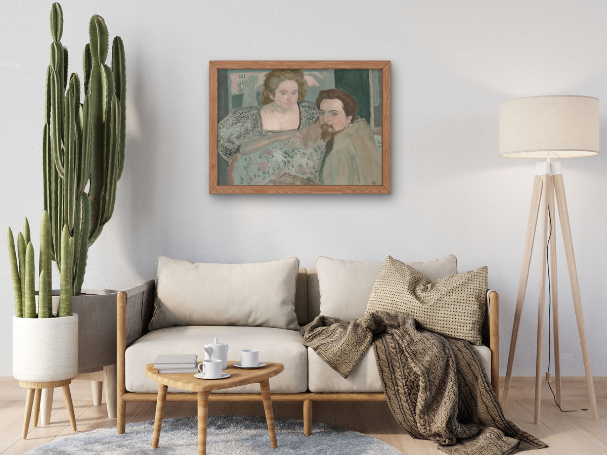 Portrait de Marthe et Maurice by Maurice Denis 1896, Wall Art Print, Fine Art Reproduction, Museum Quality Decor, Poster