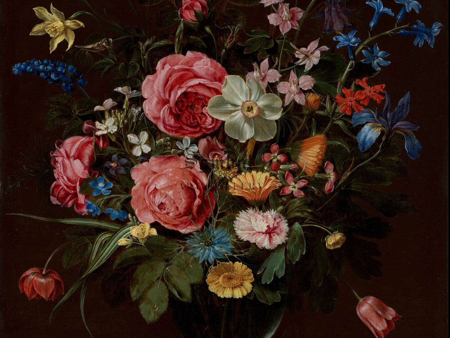 A Bouquet of Flowers by Clara Peeters 1612, Wall Art Print, Fine Art Reproduction, Museum Quality Decor, Poster