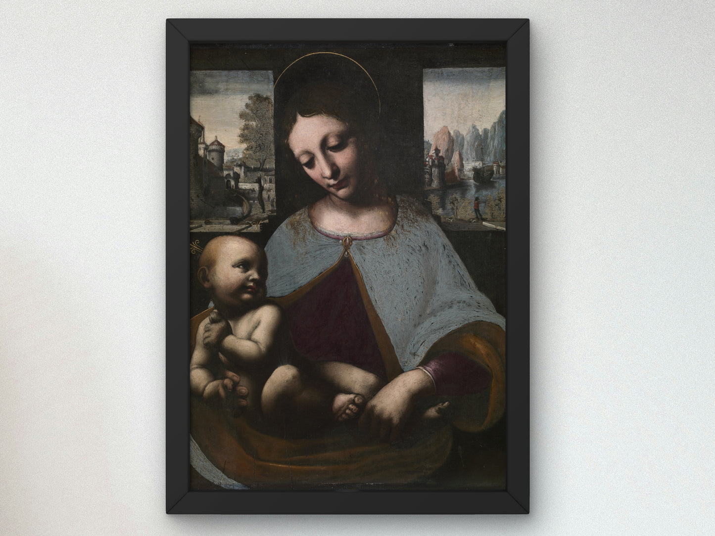 Virgin and Child by Leonardo da Vinci 1481, Wall Art Print, Fine Art Reproduction, Museum Quality Decor, Poster