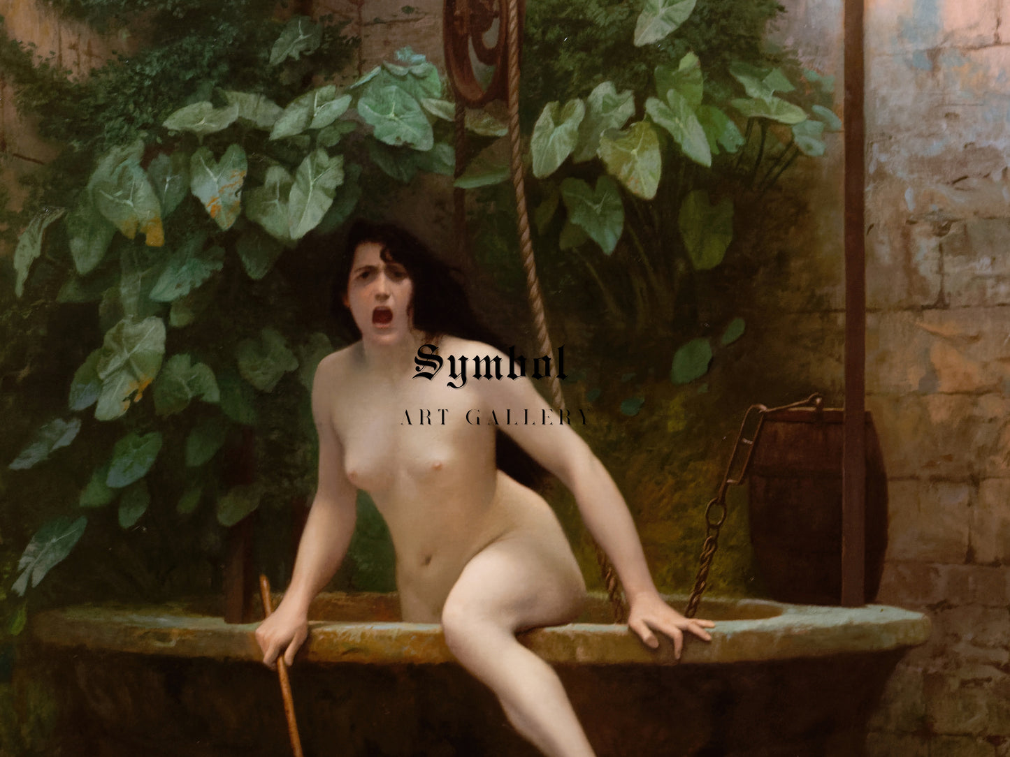 Truth Coming Out of Her Well to Shame Mankind by Jean Léon Gérôme 1896, Wall Art Print, Fine Art Reproduction, Museum Quality Decor, Poster