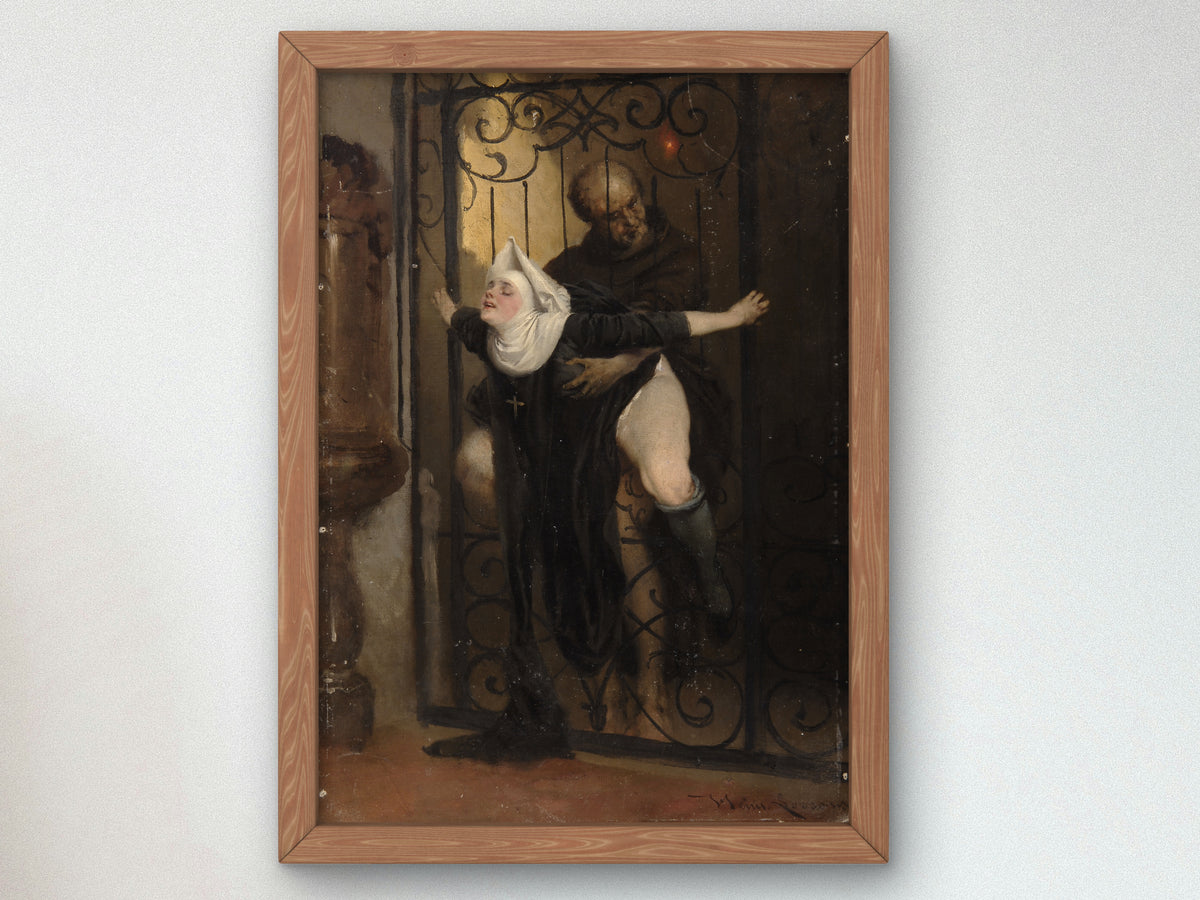 The Sin by Heinrich Lossow 1880, Wall Art Print, Fine Art Reproduction, Museum Quality Decor, Poster