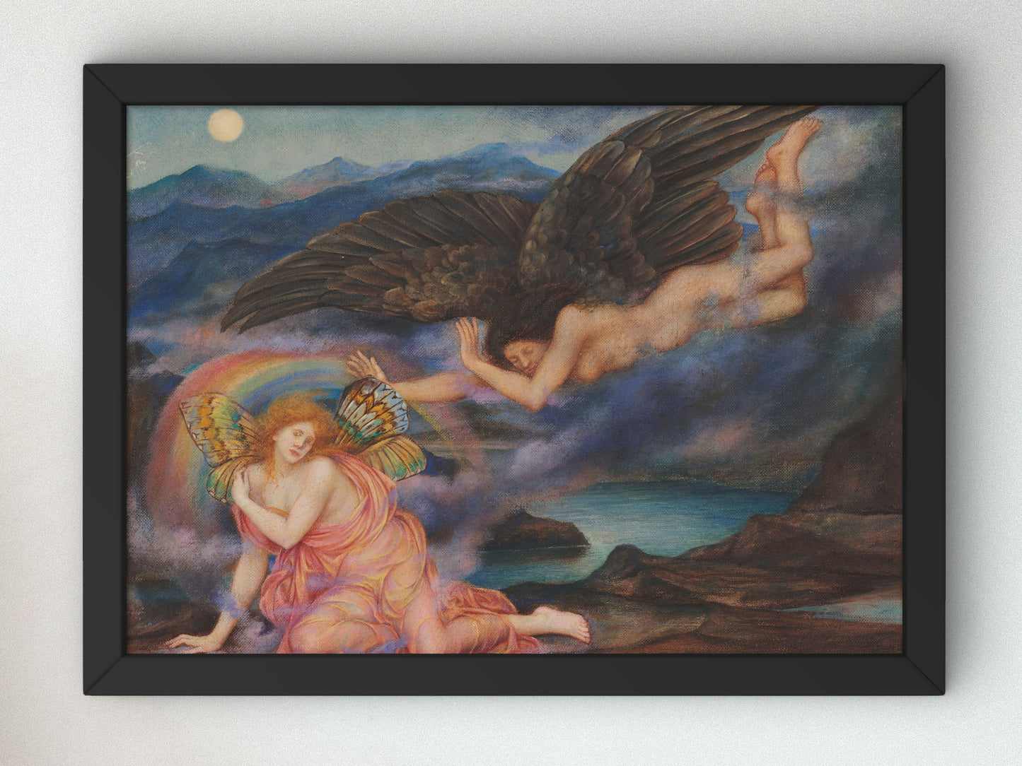 Death of a Butterfly by Evelyn De Morgan 1910, Wall Art Print, Fine Art Reproduction, Museum Quality Decor, Poster