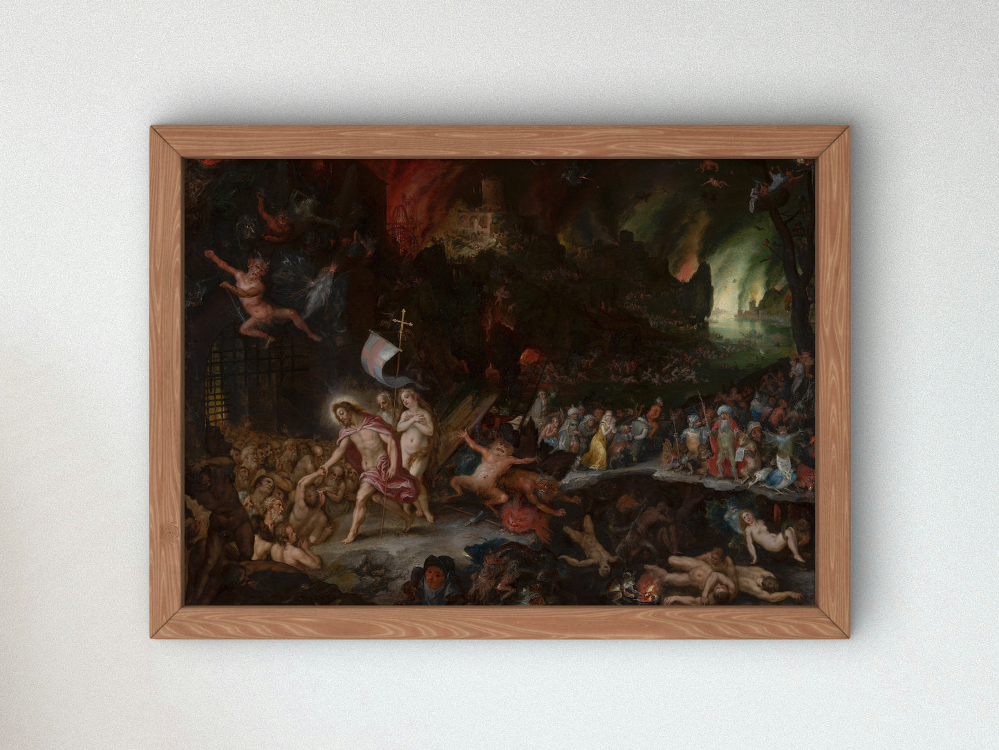 Christ's Descent into Limbo by Hans Rottenhammer and Jan Brueghel the Elder 1597, Wall Art Print, Fine Art Reproduction, Museum Quality