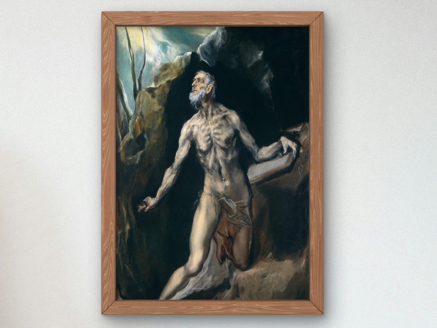 Saint Jerome by El Greco 1610, Wall Art Print, Fine Art Reproduction, Museum Quality Decor, Poster