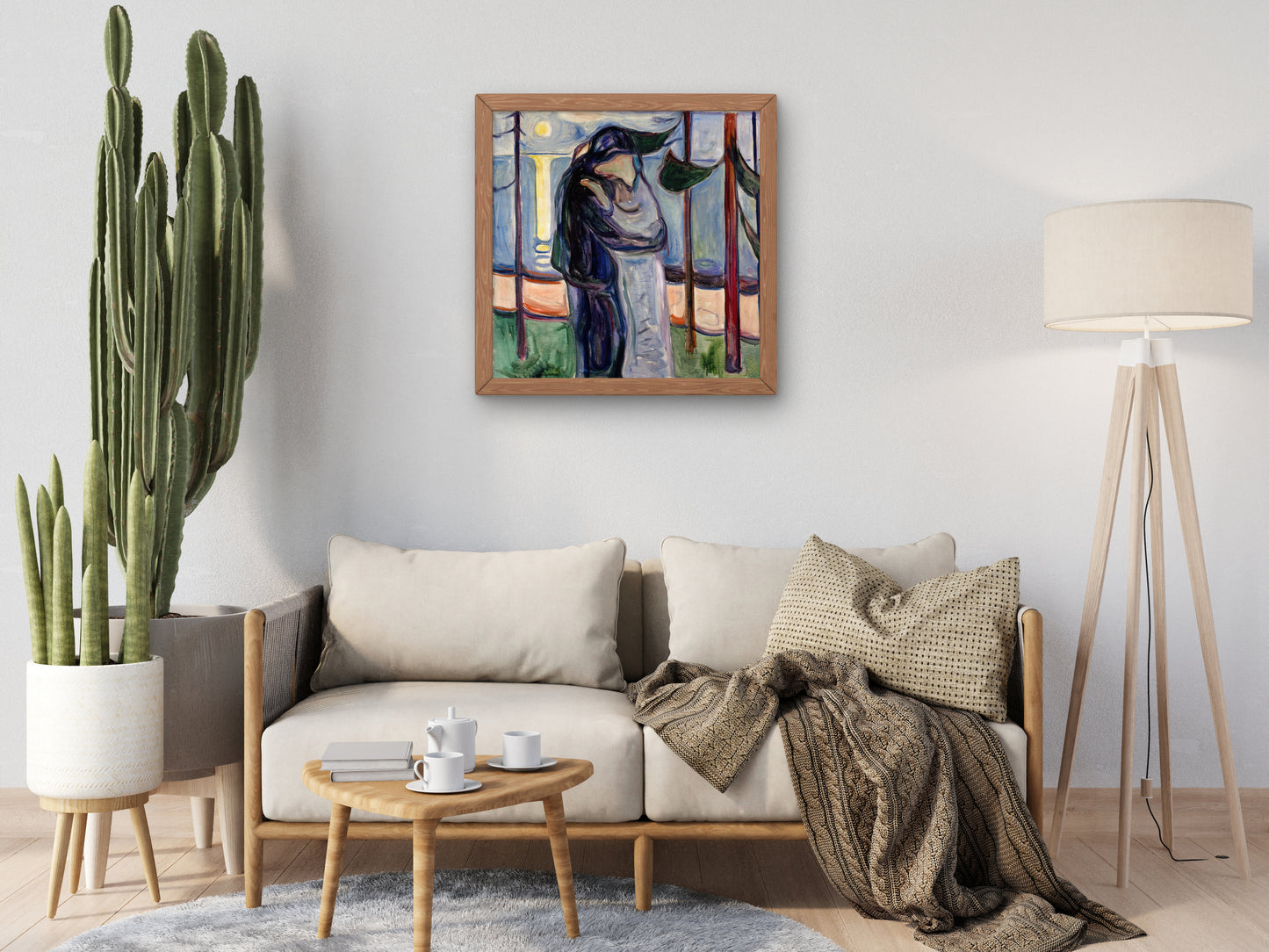 Kiss on the Beach by Edvard Munch 1921, Wall Art Print, Fine Art Reproduction, Museum Quality Decor, Poster