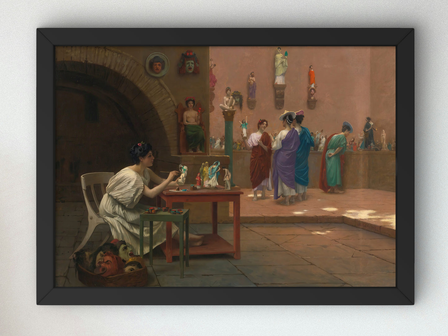 Atelier of Tanagra by Jean Léon Gérôme 1893, Wall Art Print, Fine Art Reproduction, Museum Quality Decor, Poster