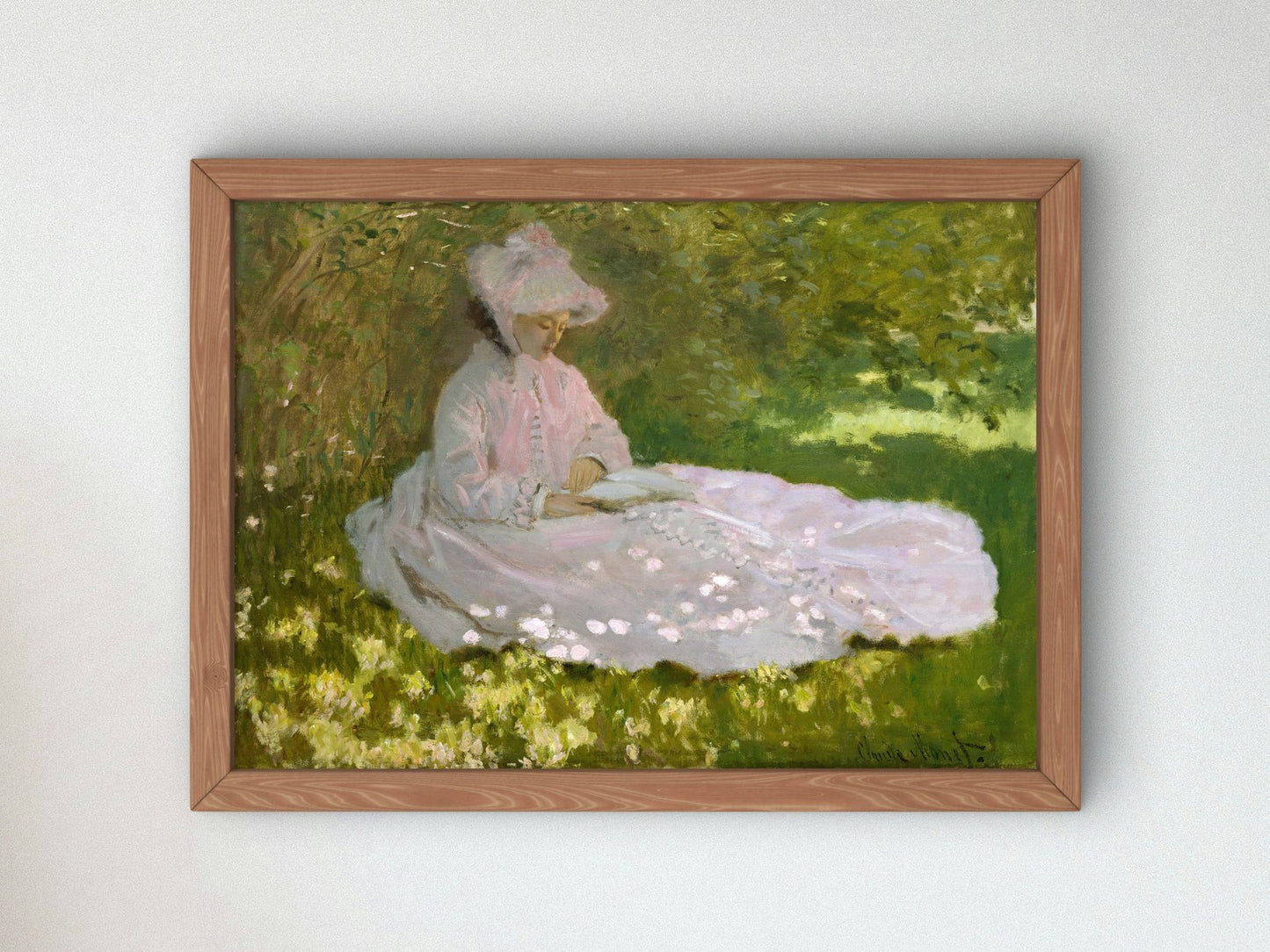 Springtime by Claude Monet 1872, Wall Art Print, Fine Art Reproduction, Museum Quality Decor, Poster